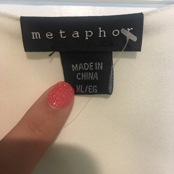 Sheer Collared Gem Tank SZ XL - Picture 3 of 3